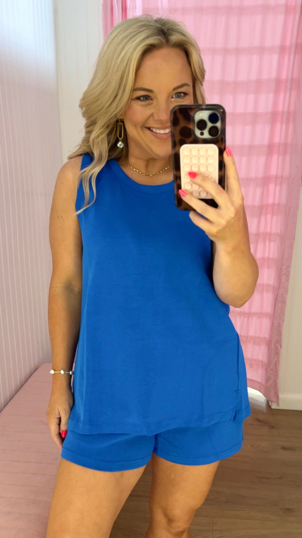 Classic blue tank set