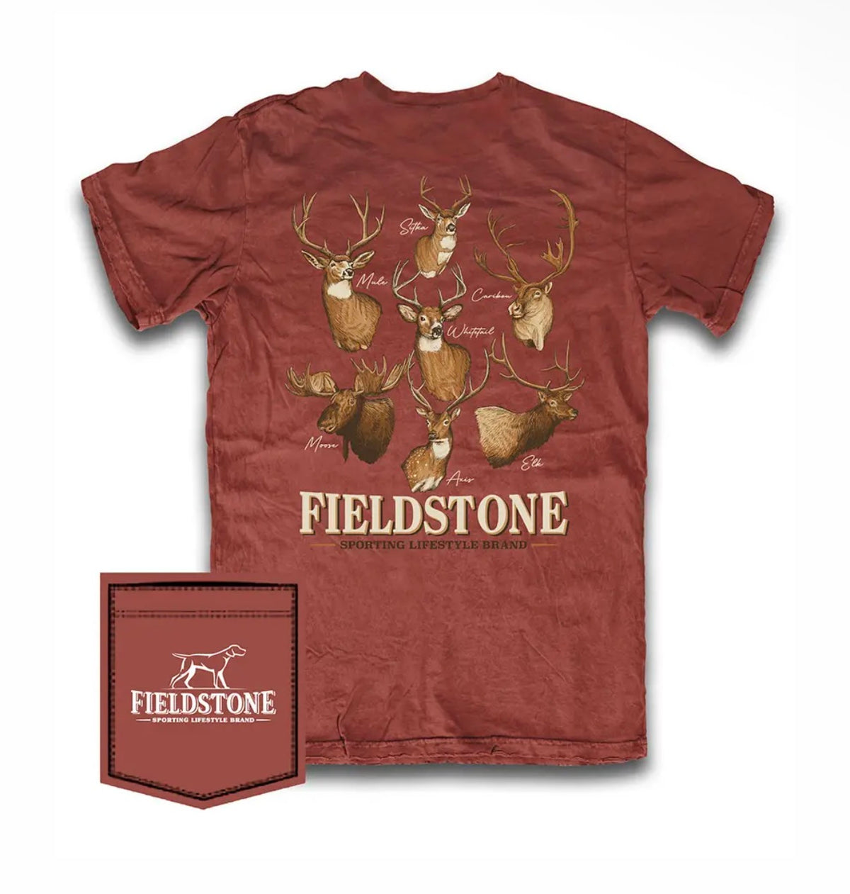 North American deer fieldstone