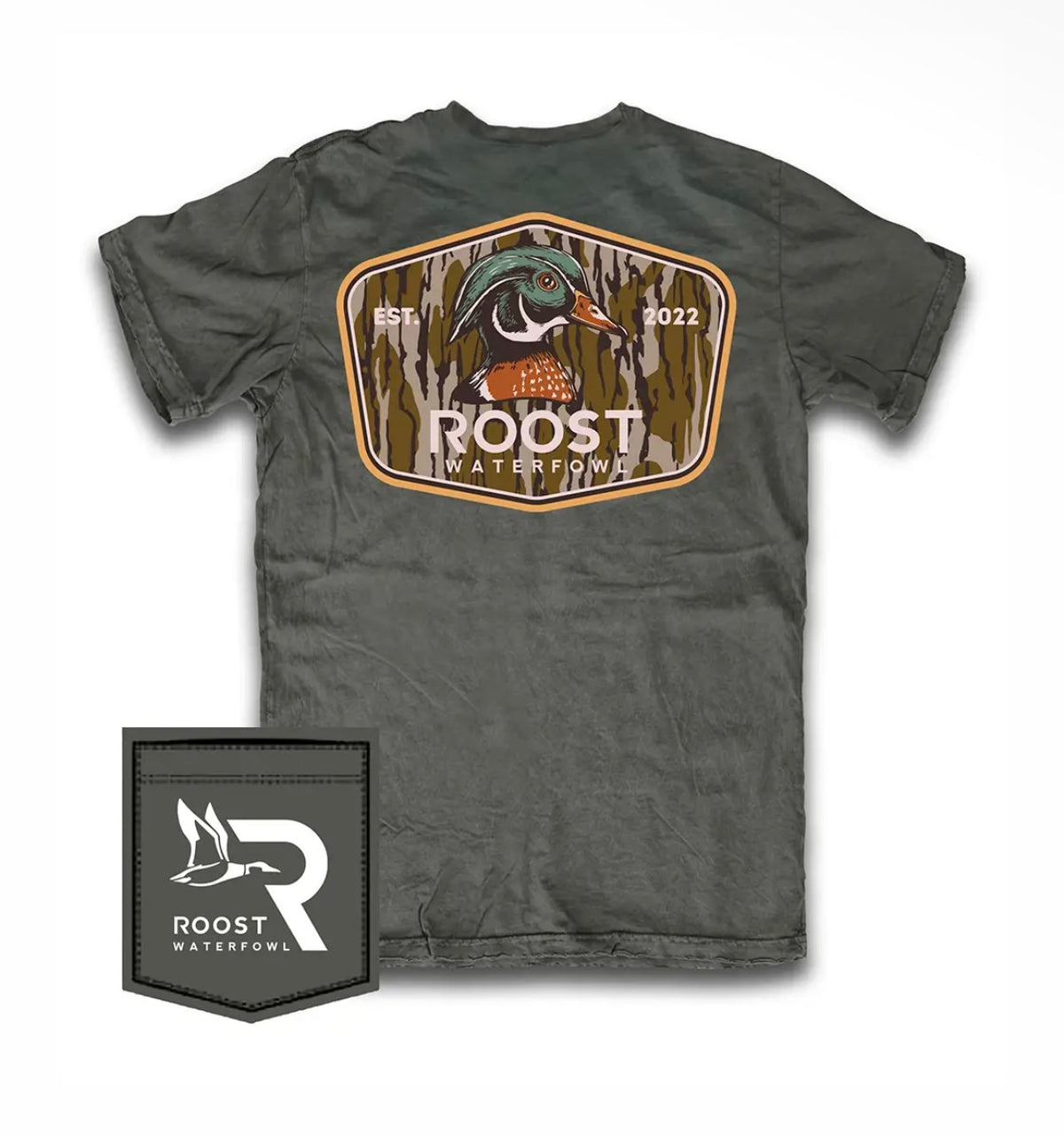 Roost bottomland shield t shirt