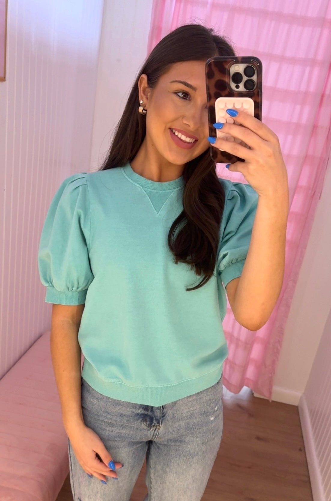 Puff sleeve top