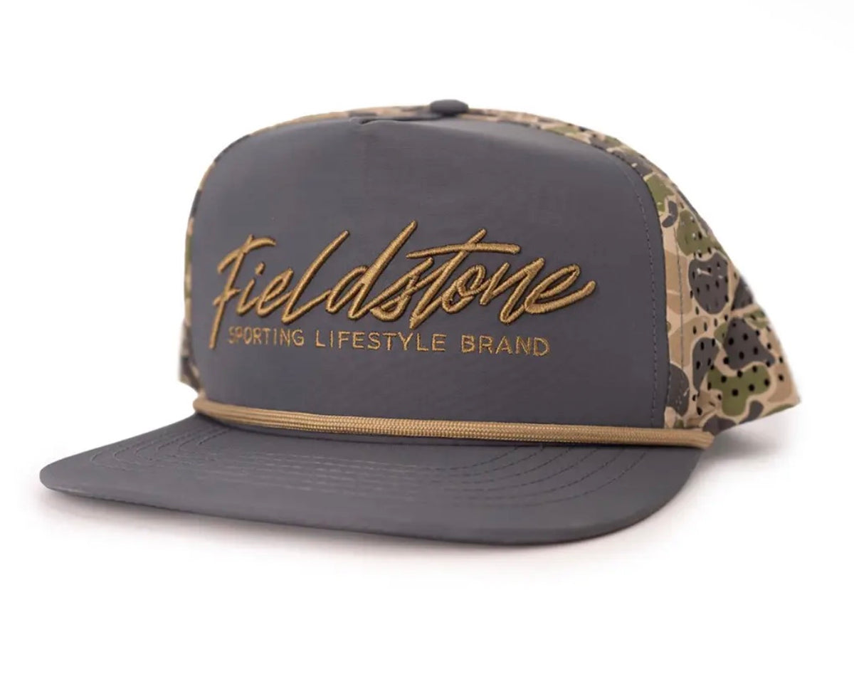 Fieldstone backwoods camo rope hat