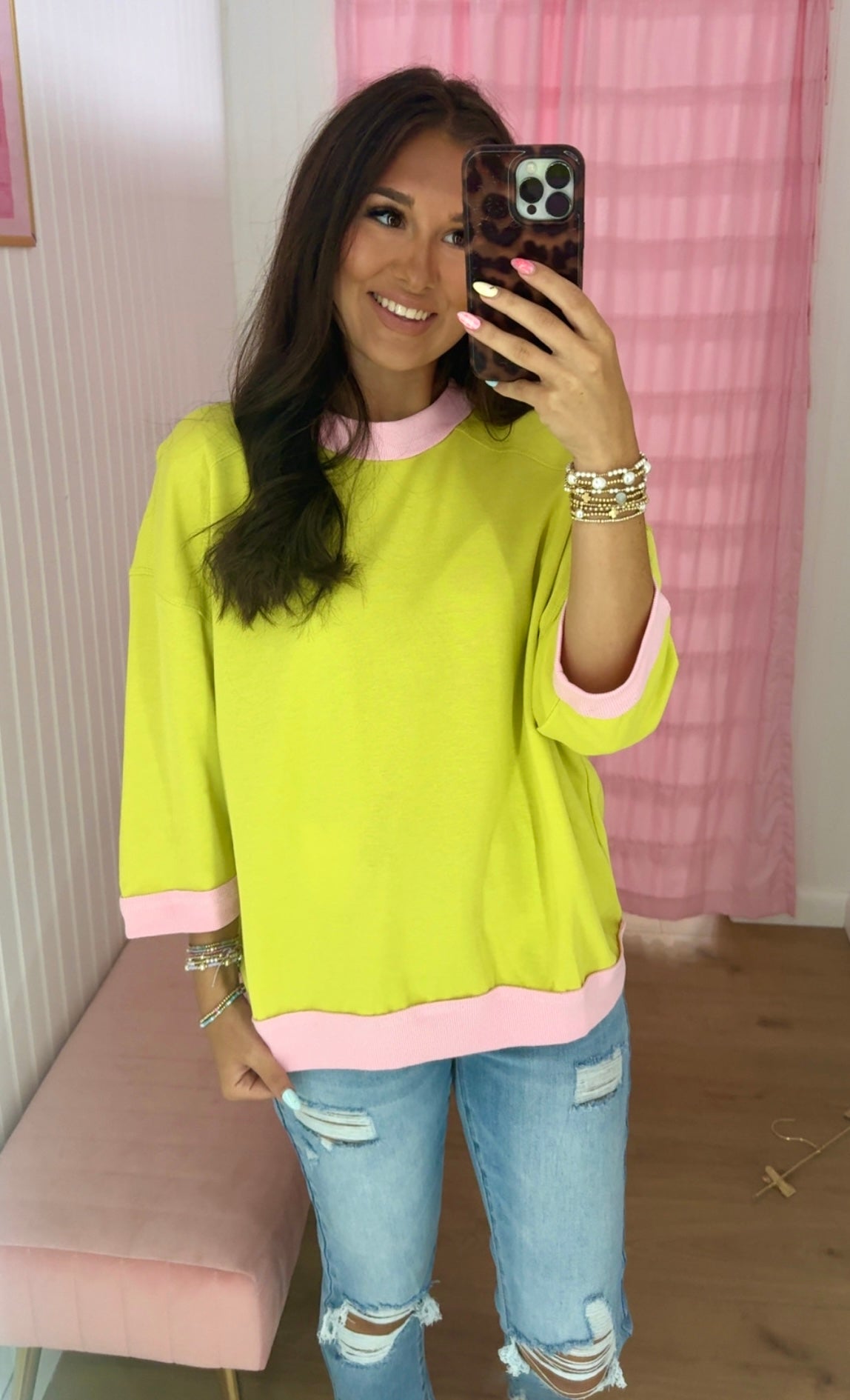 Lime seam detail top