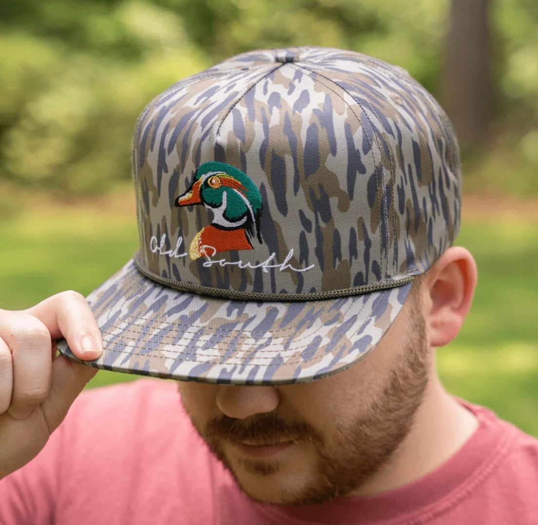 Old South wood duck trucker hat