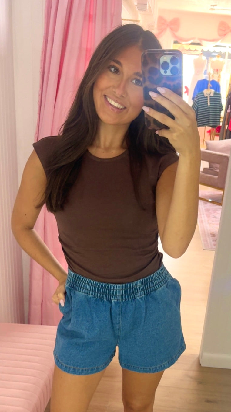 Fitted Cap sleeve top