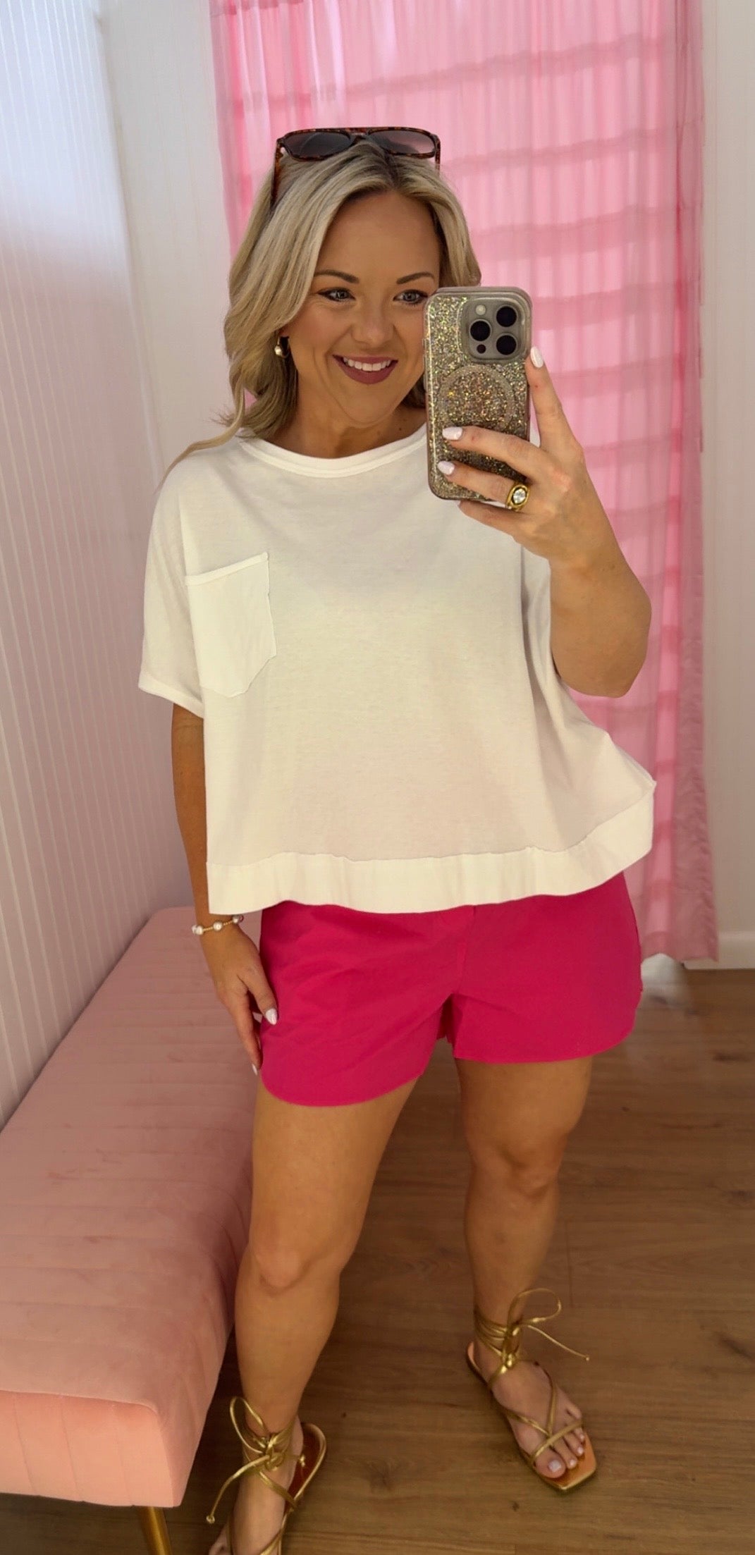 Poplin shorts