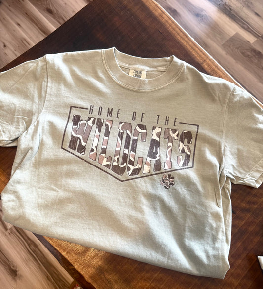Camo wildcats shirt