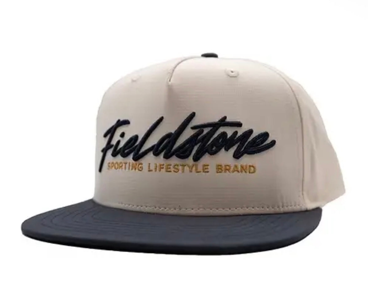Blue/cream fieldstone hat