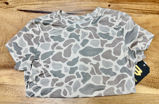 Youth burlebo deer camo Tshirt