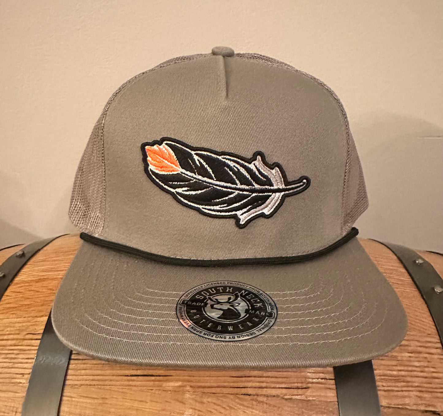 Feather in fire hat