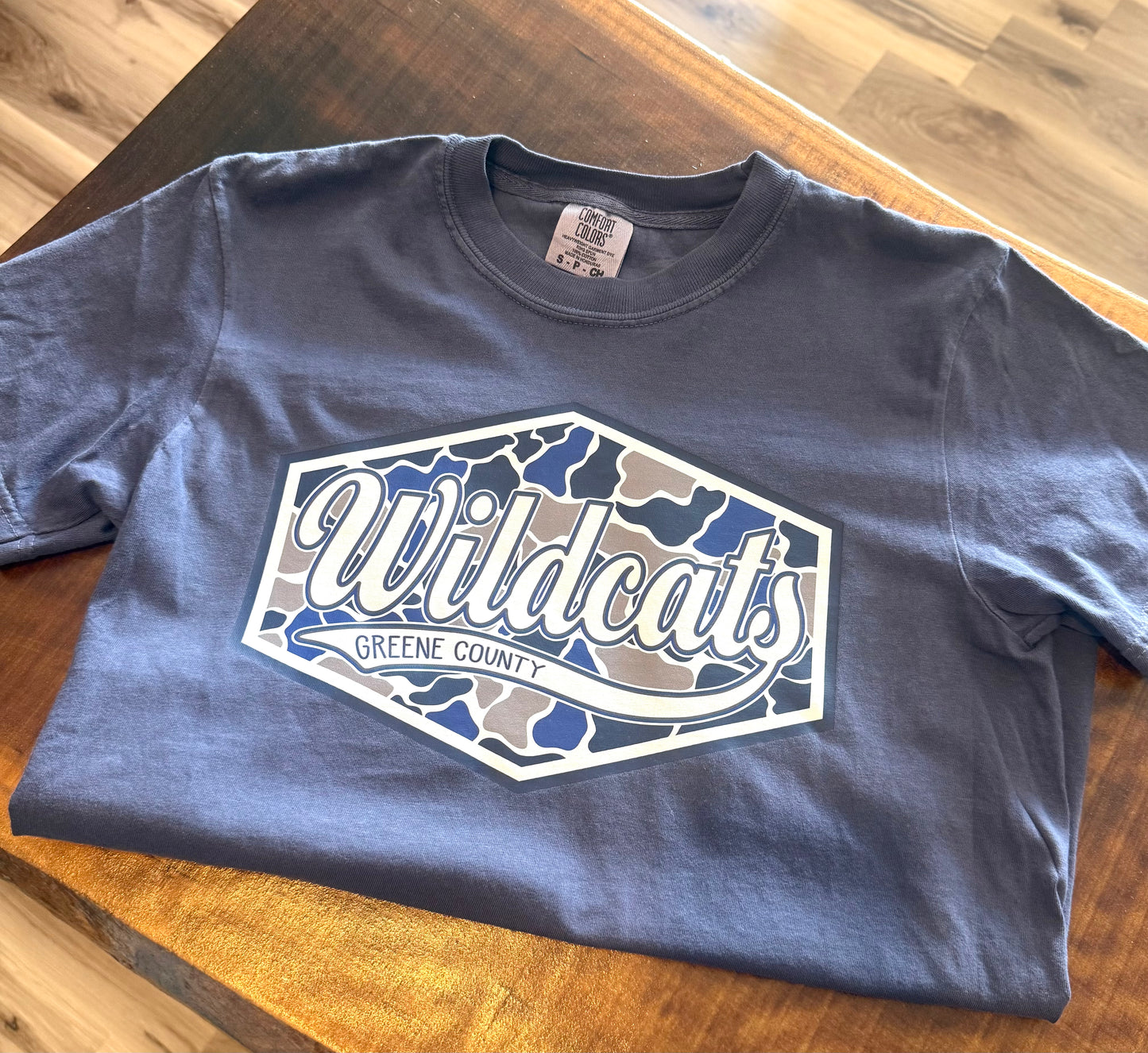 Navy camo wildcats shirt