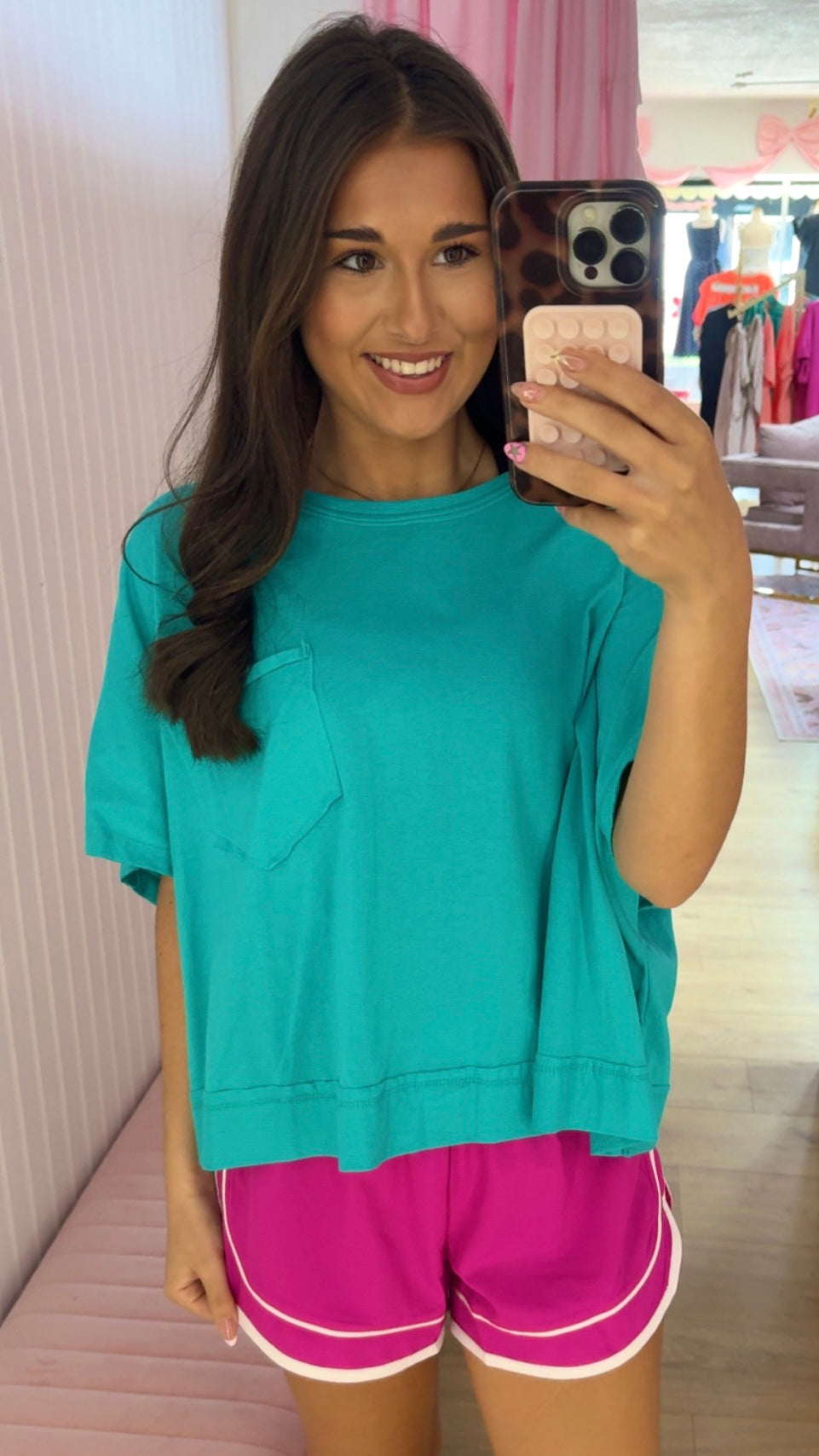 Boxy seam tee