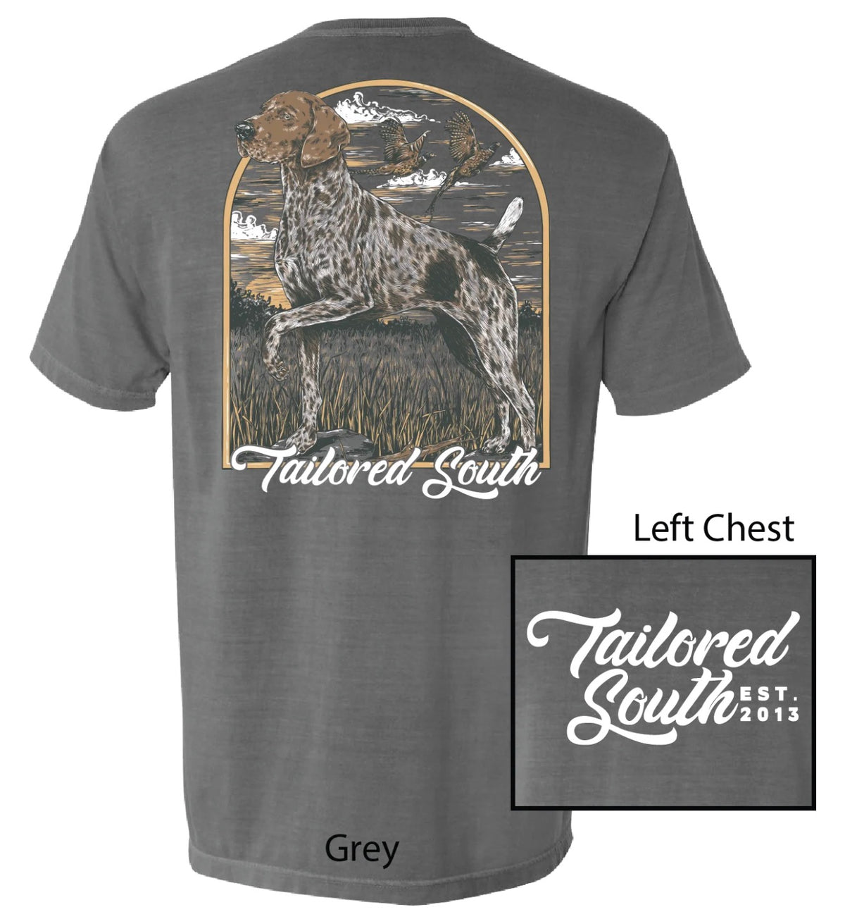 Pointer tailored south