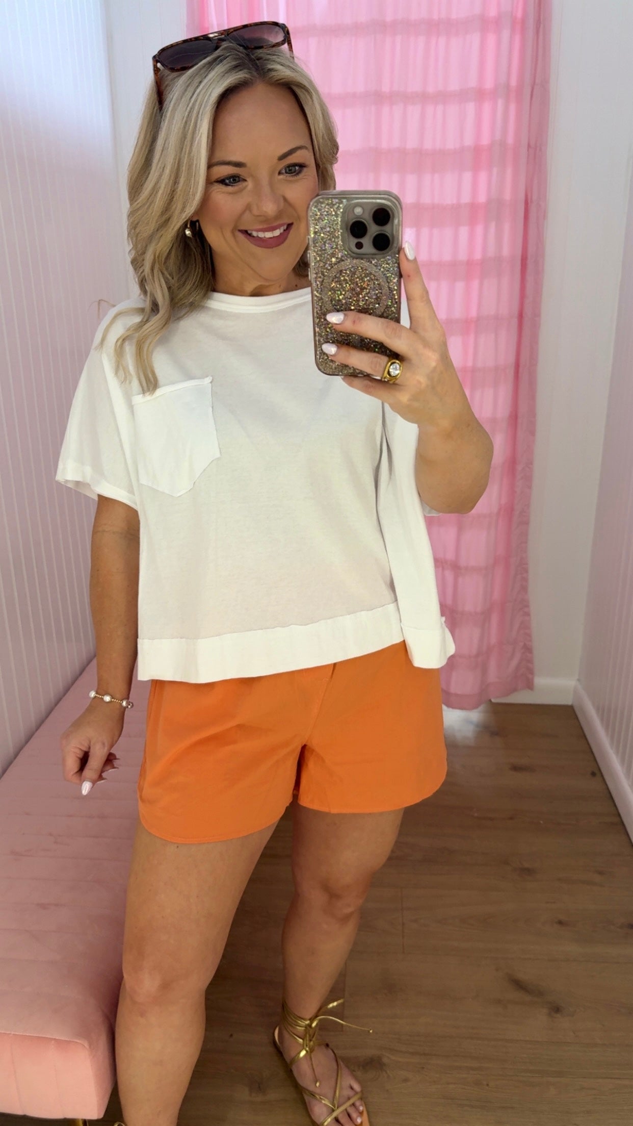 Poplin shorts