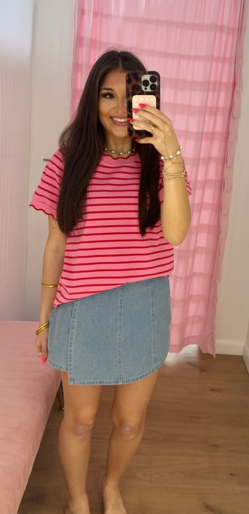 Light blue skort