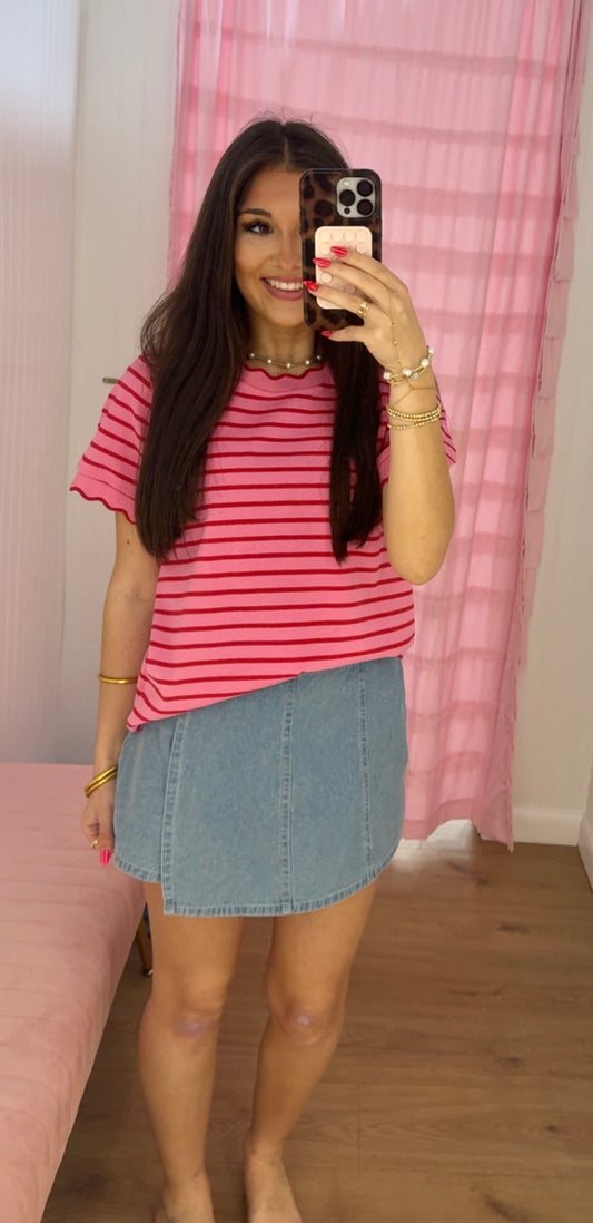 Light blue skort