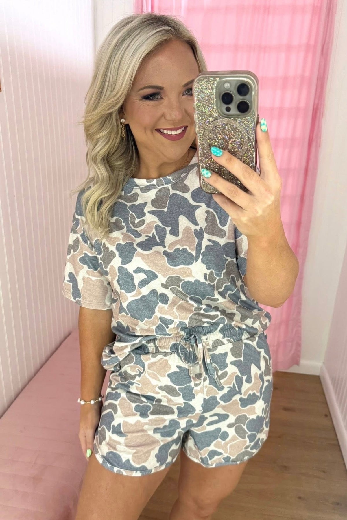 Camo short set