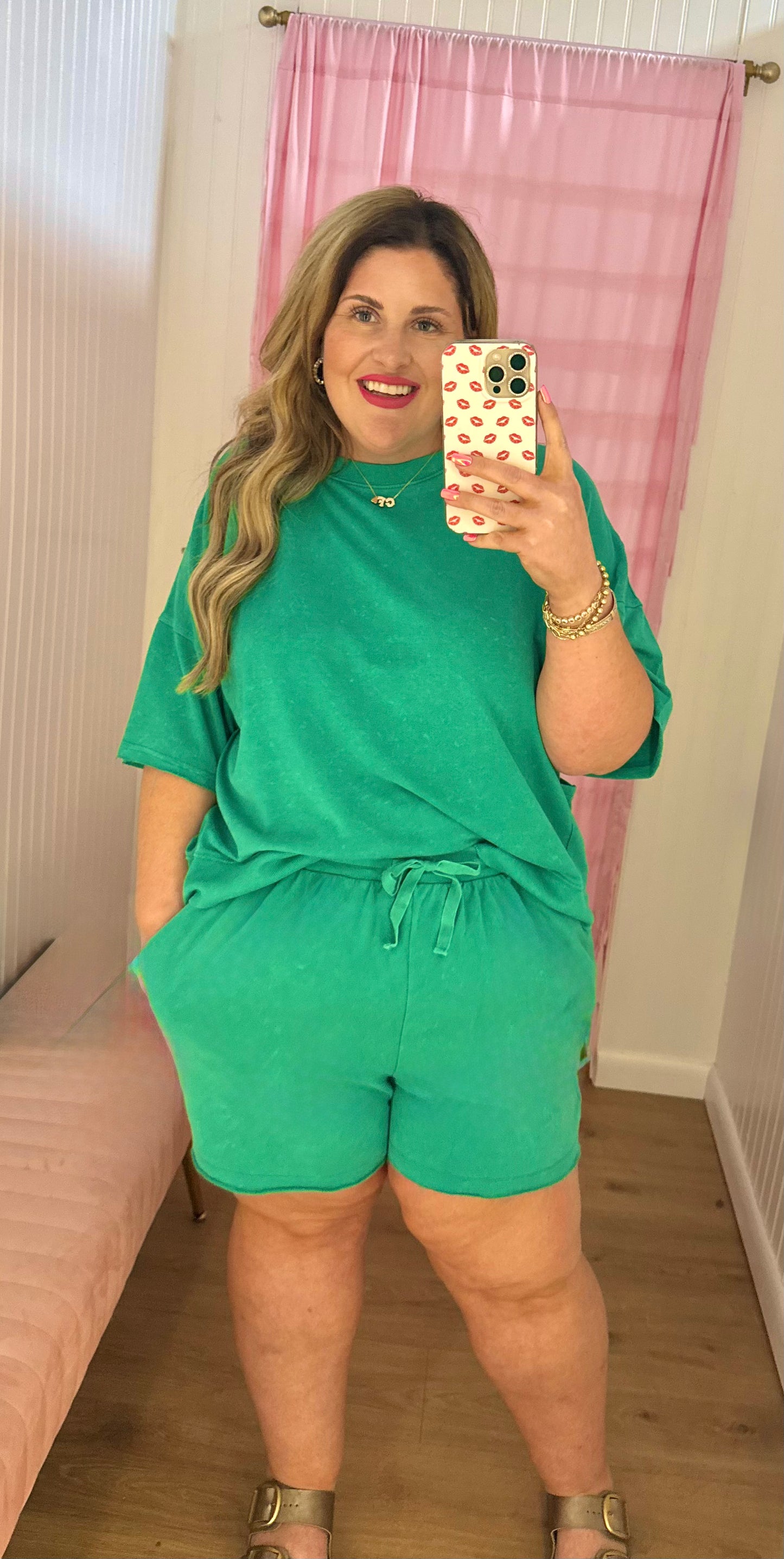 Plus size short sets