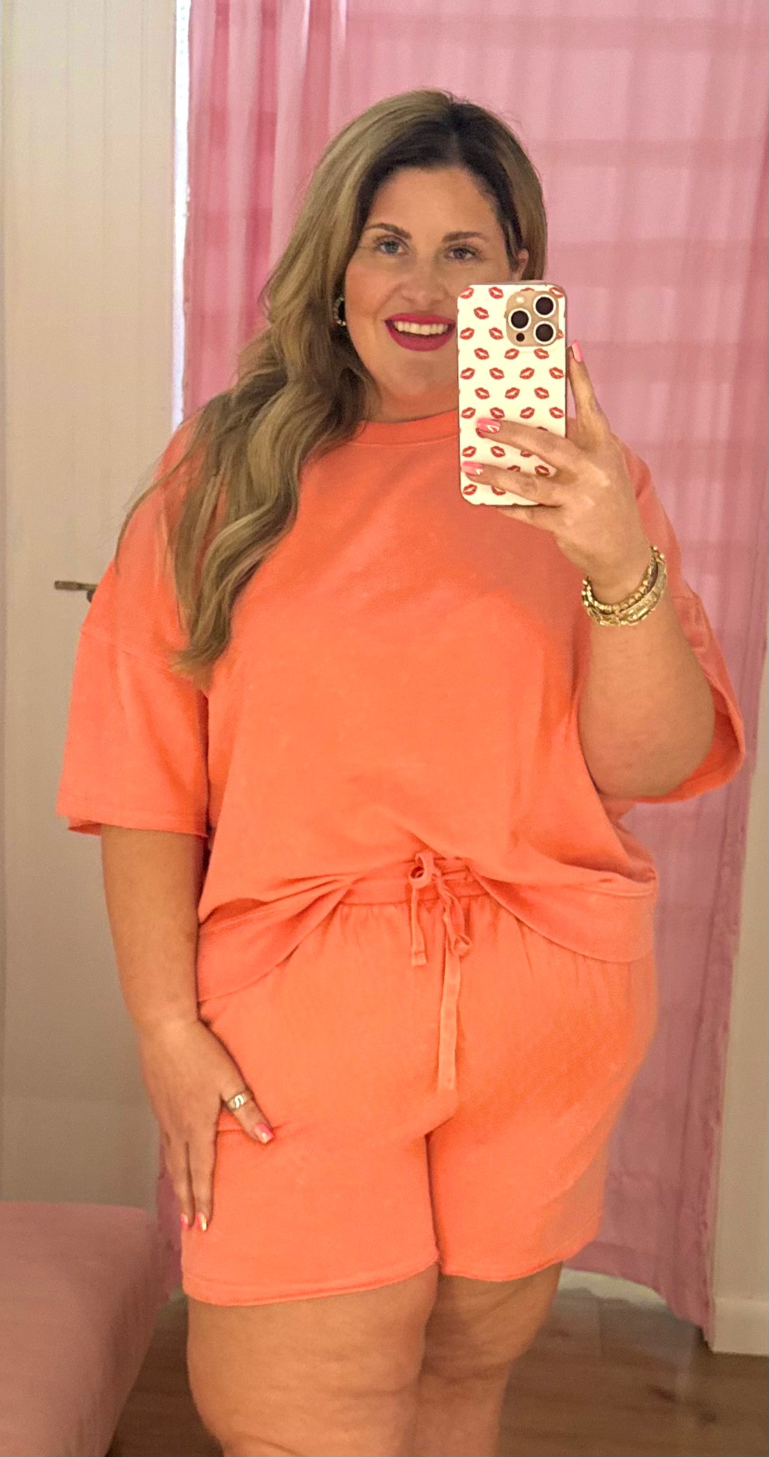 Plus size short sets