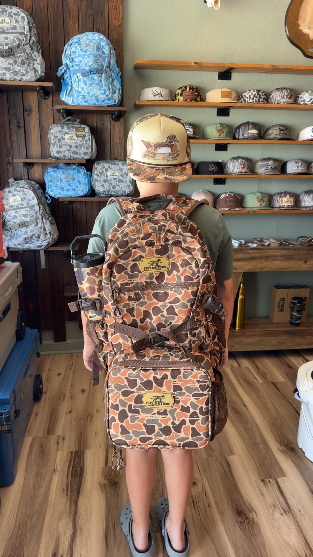 Fieldstone dark camo lunchbox