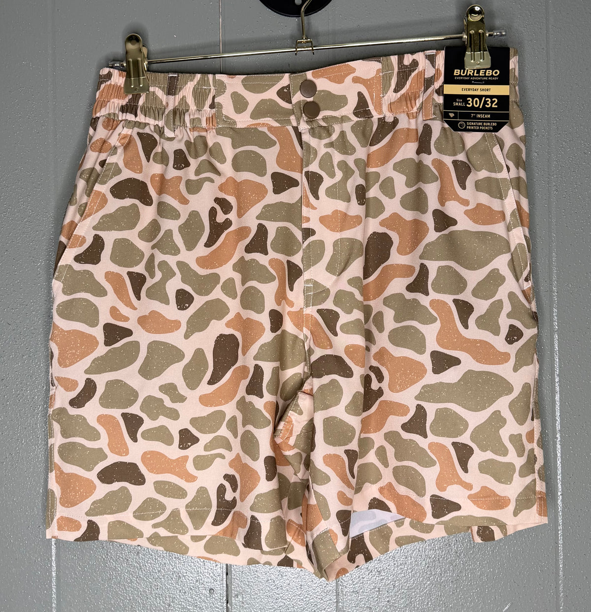 Venado camo brown burlebo shorts