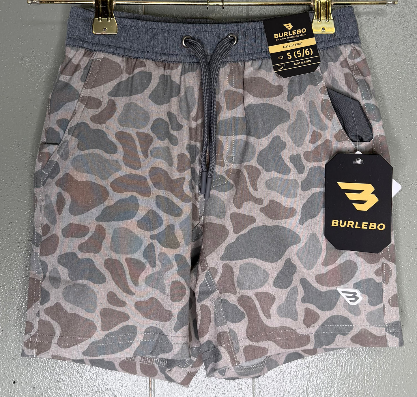 Youth Classic deer camo burlebo athletic short